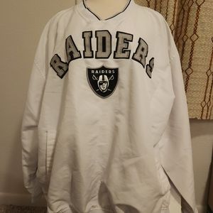 Raiders Pro Line Starter White XLarge Pullover.  NFL